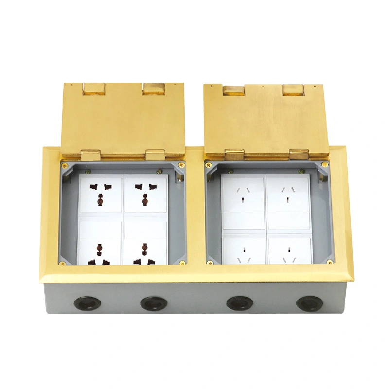 Duebel Dier Open Cover Floor Socket 20 Modul Kapazitéit