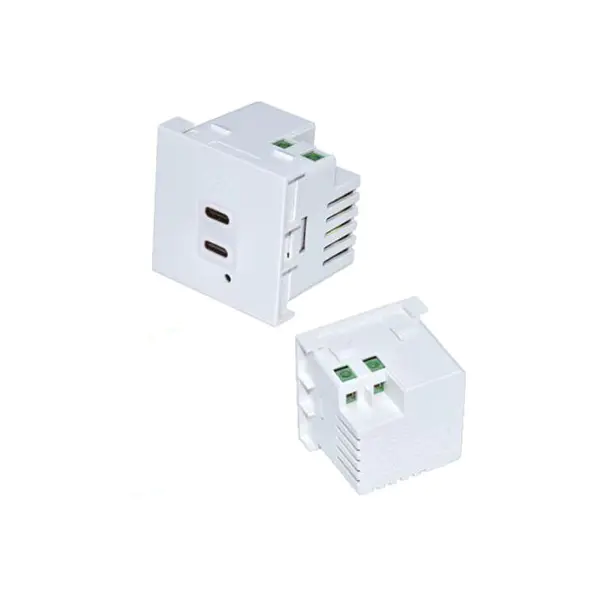 Dual Port TypeA + C Usb Chargeur Socket Modul 4.2A