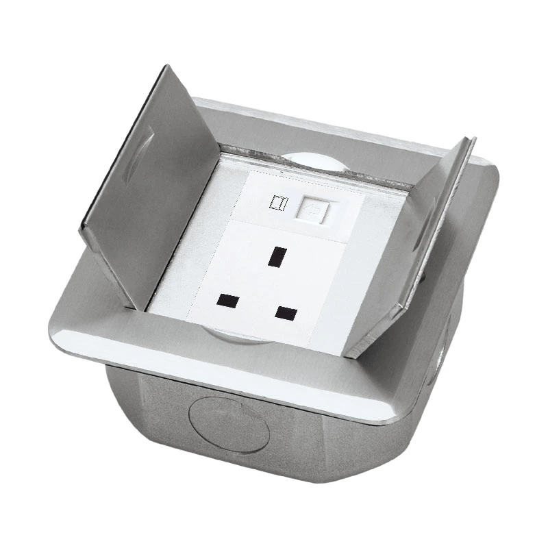 Verstoppt Floor Socket Box Square Open Cover Typ Socket