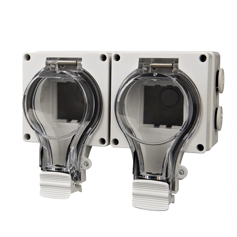 IP66 New Serie waasserdicht Socket 2 Gang Socket eidel Shell