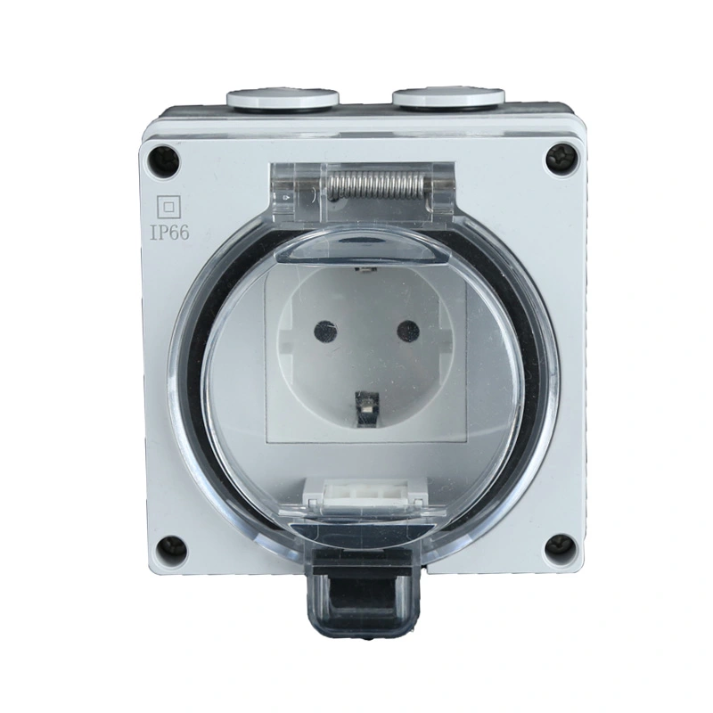 IP66 Serie Surface Mount waasserdicht Däitsch Typ Socket a Schalter