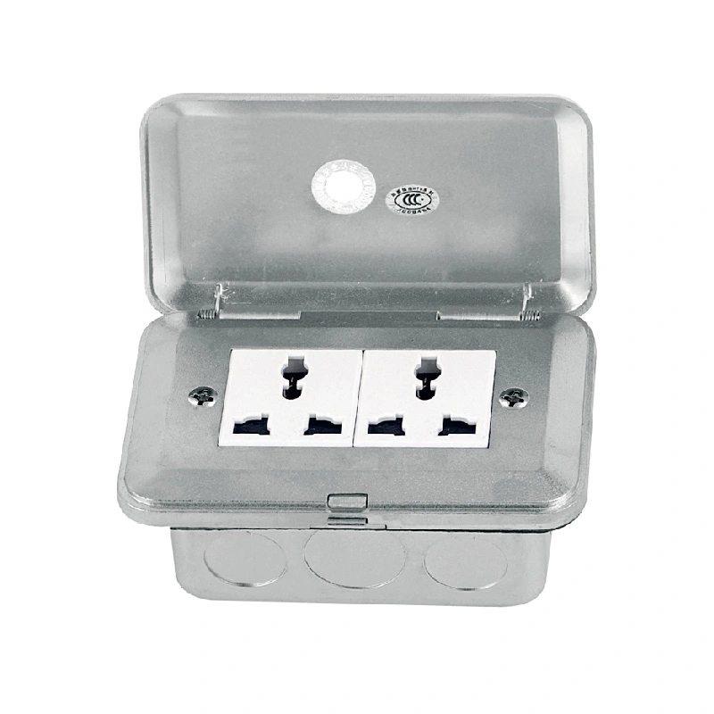 Pop Up Typ Double Socket Floor Box