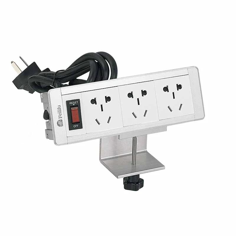 Removable Clamp Mount Table Power Strip Socket mat Bracket